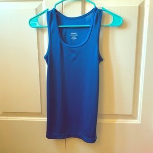 Blue Reebok workout tank top